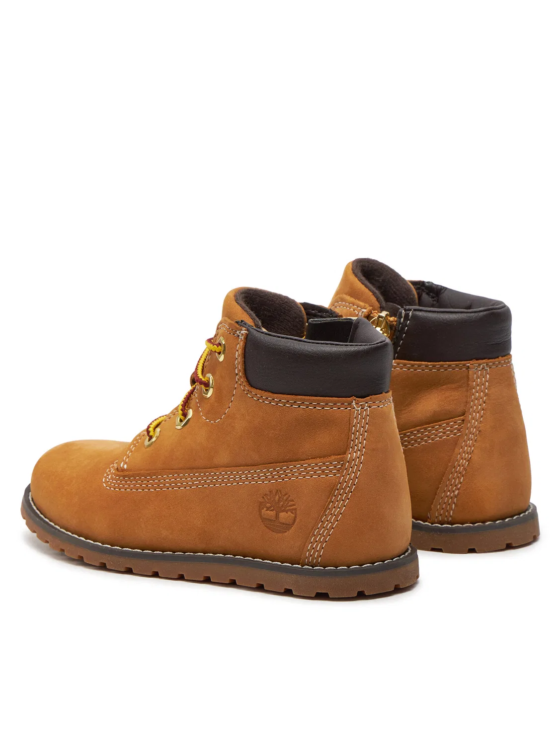 Ботильоны на шнуровке для мальчика Pokey Pine Boot Timberland, коричневый — фото 3