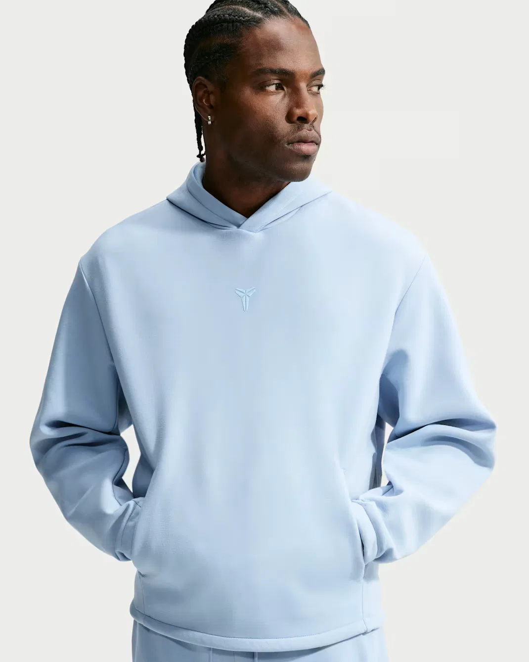 Мужская баскетбольная толстовка Nike Dri-FIT Pullover Kobe, Light Armory Blue/Light Armory Blue