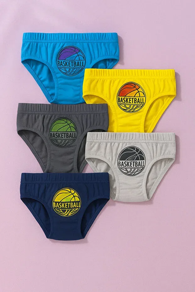 Детские боксеры для мальчиков хлопковые 5 шт Katia&Bony, Multicolored