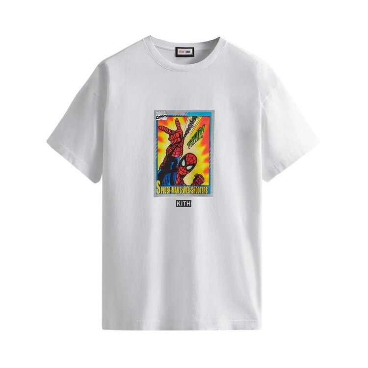 

Футболка Kith For Spider-Man Web-Shooter Vintage Tee 'White', белый