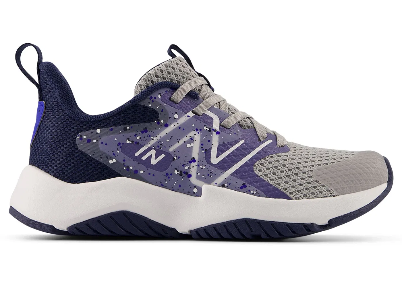 Детские кроссовки для бега с сетчатым верхом New Balance Rave Run v2, Raincloud Dream State Navy