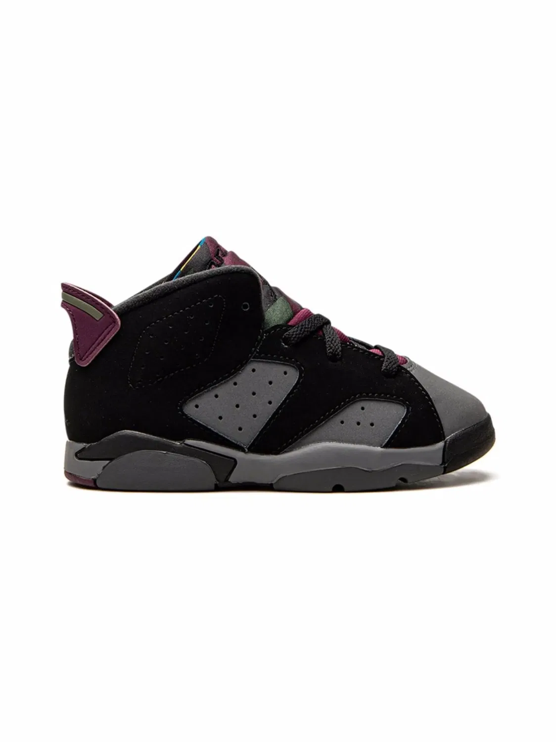 Кроссовки Retro 6 "Bordeaux" Jordan, черный/темно-серый — фото 3