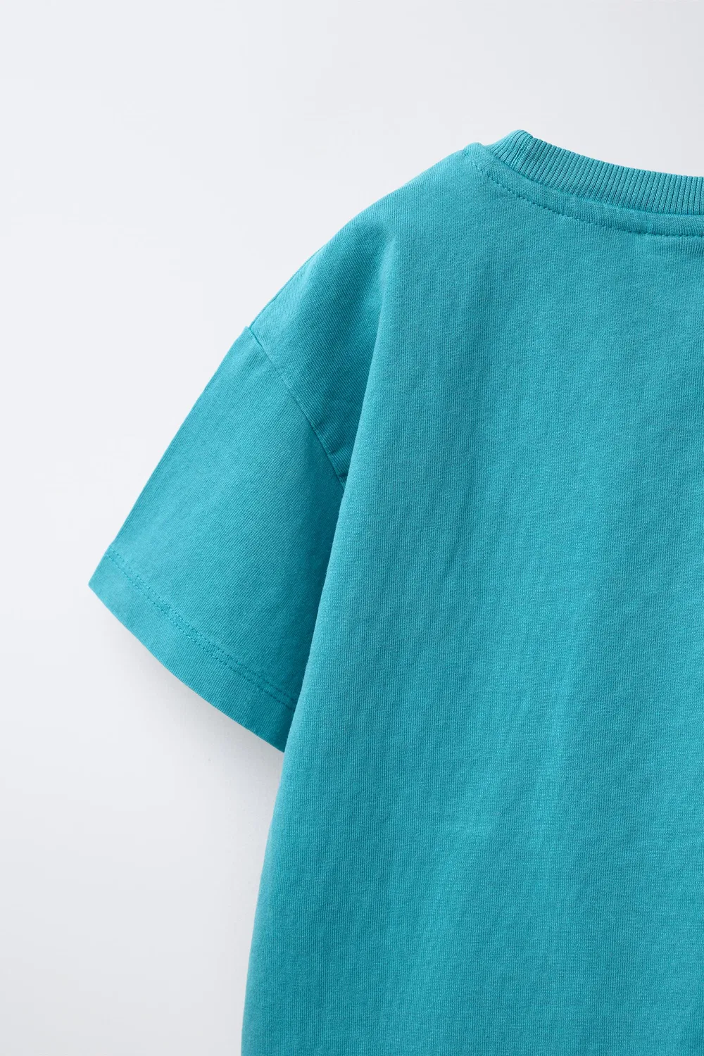 Футболка, окрашенная в готовом виде, с карманом ZARA, Blue — фото 4