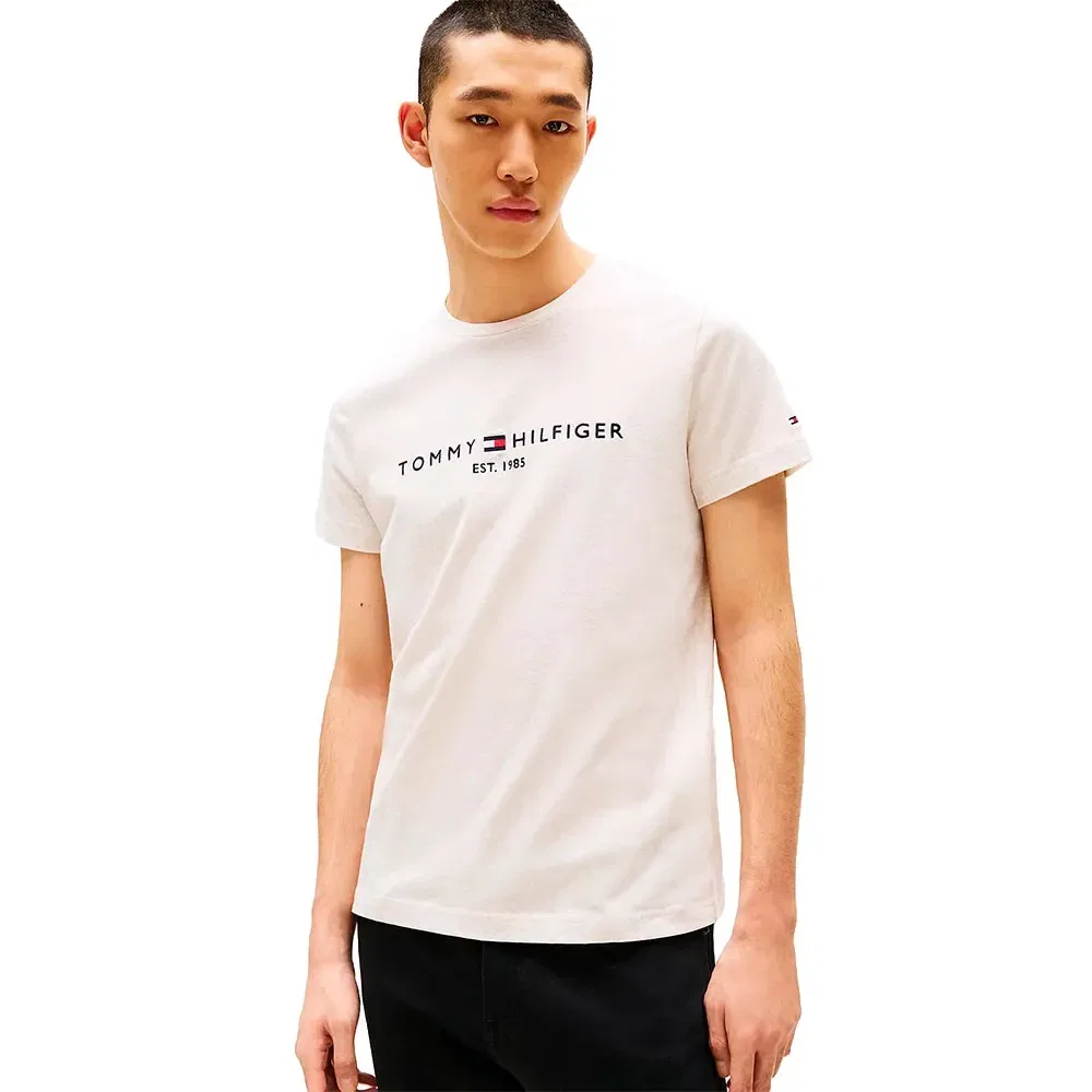 Футболка с коротким рукавом Logo Tommy Hilfiger, белый