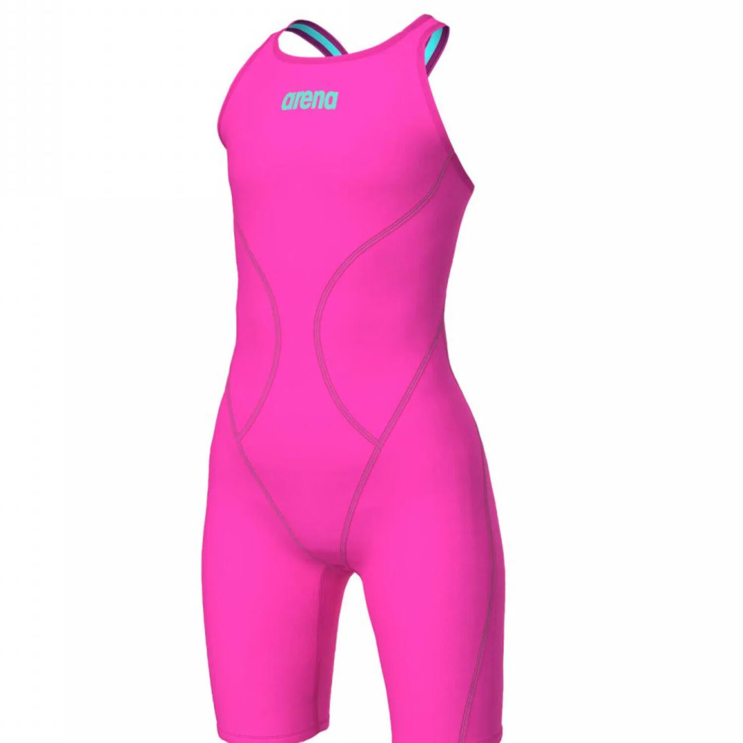 Детский гидродинамичный купальник для девочек Powerskin Impulso LE OB JR Arena, Rosa Turkis