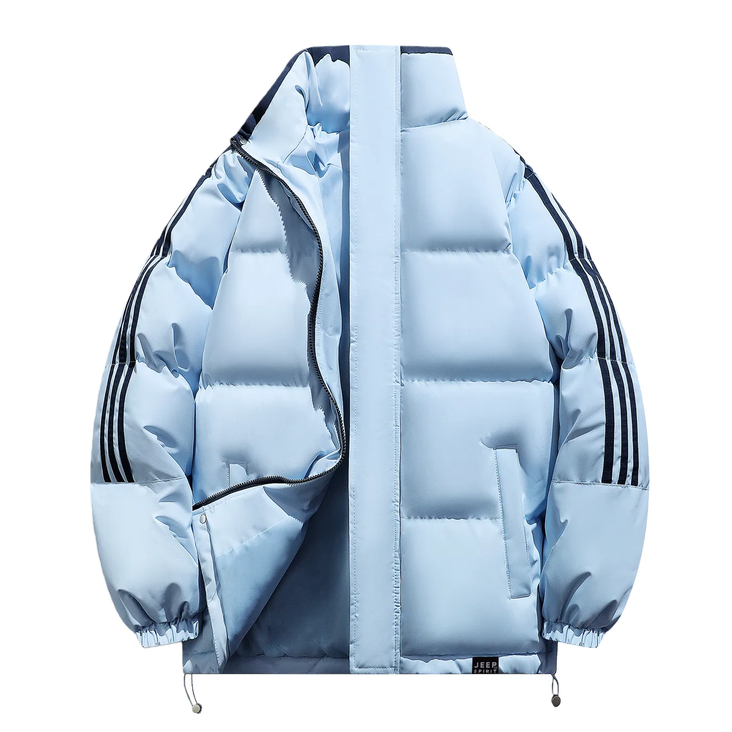 Детский пуховик с принтом JEEP SPIRIT, Light Blue