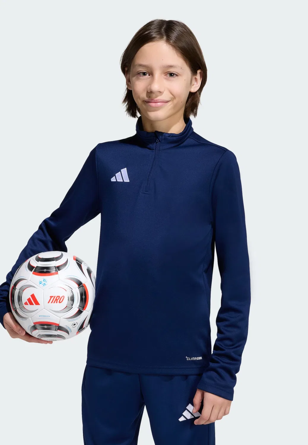Спортивная футболка Adidas Performance Shirt Entrada26 темно-синего цвета — фото 2