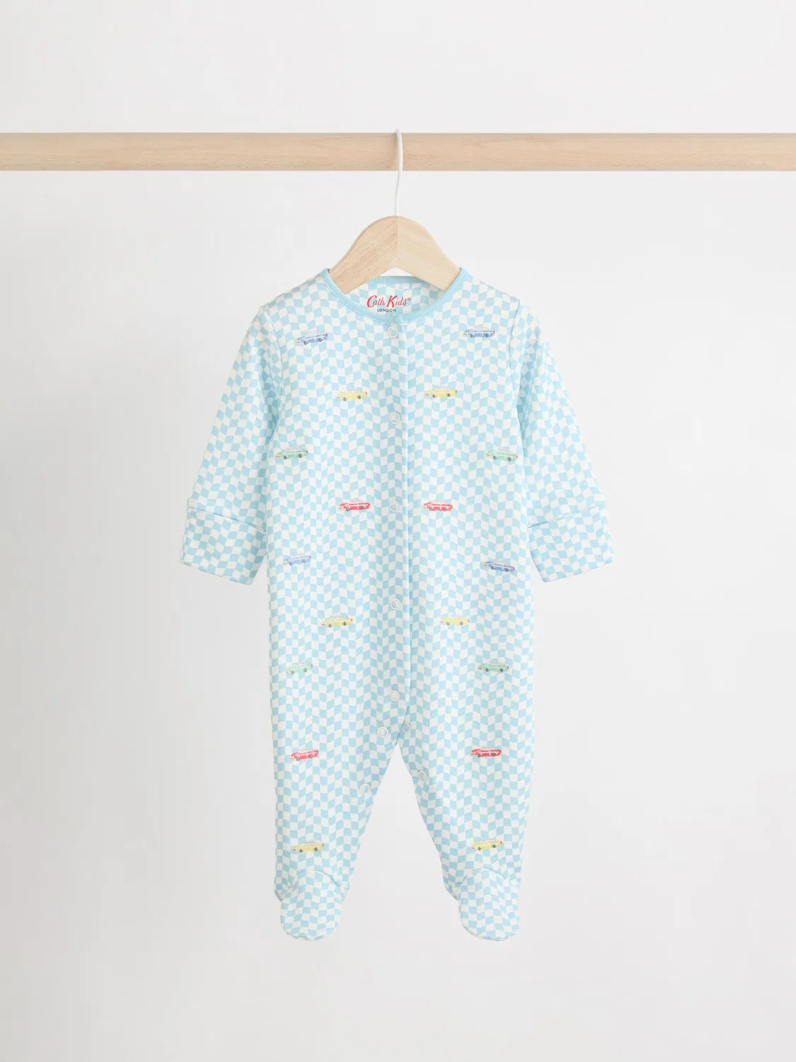 Комплект боди-слипов, 3 шт., Cath Kidston Cars Next, сине-зеленый — фото 4