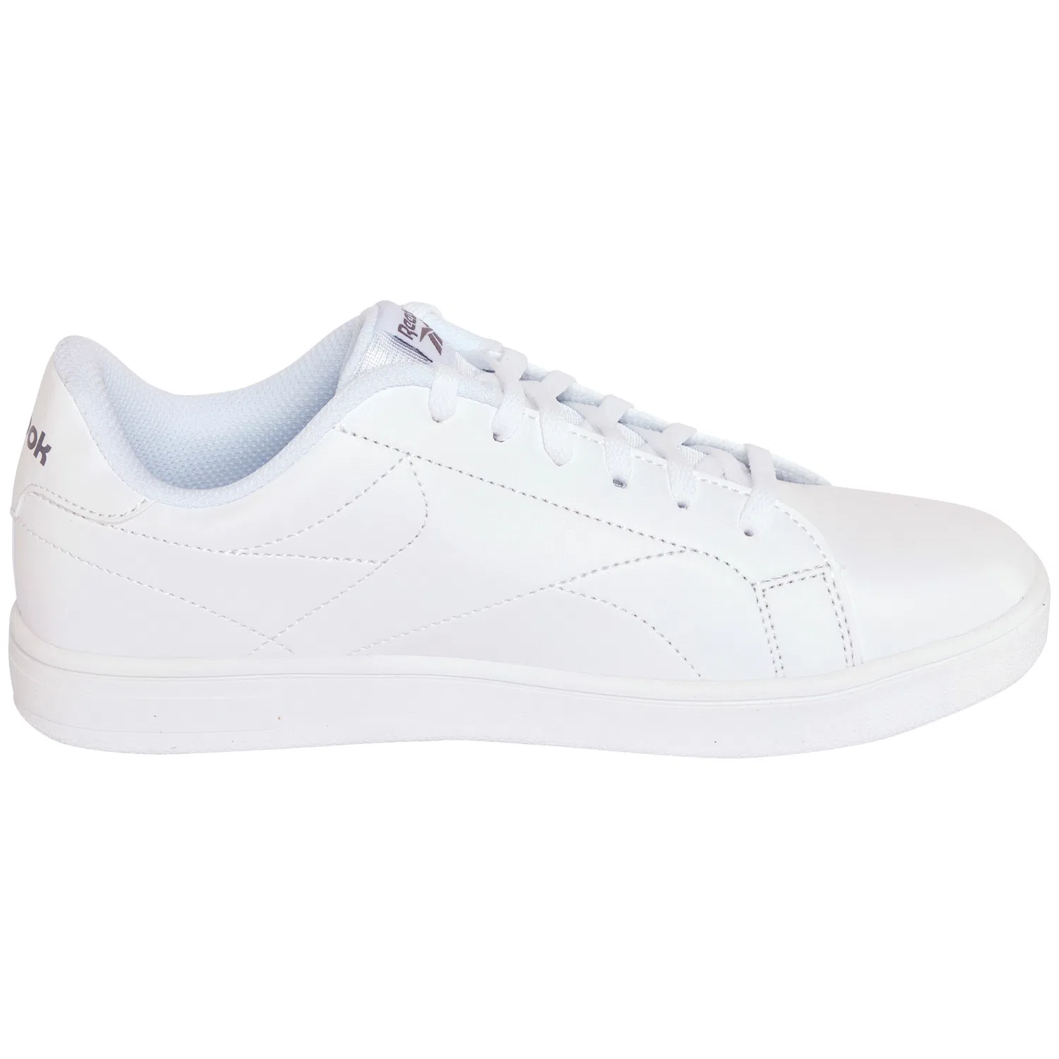 Детские кроссовки на шнуровке Reebok Classic, White/White/Grey — фото 3
