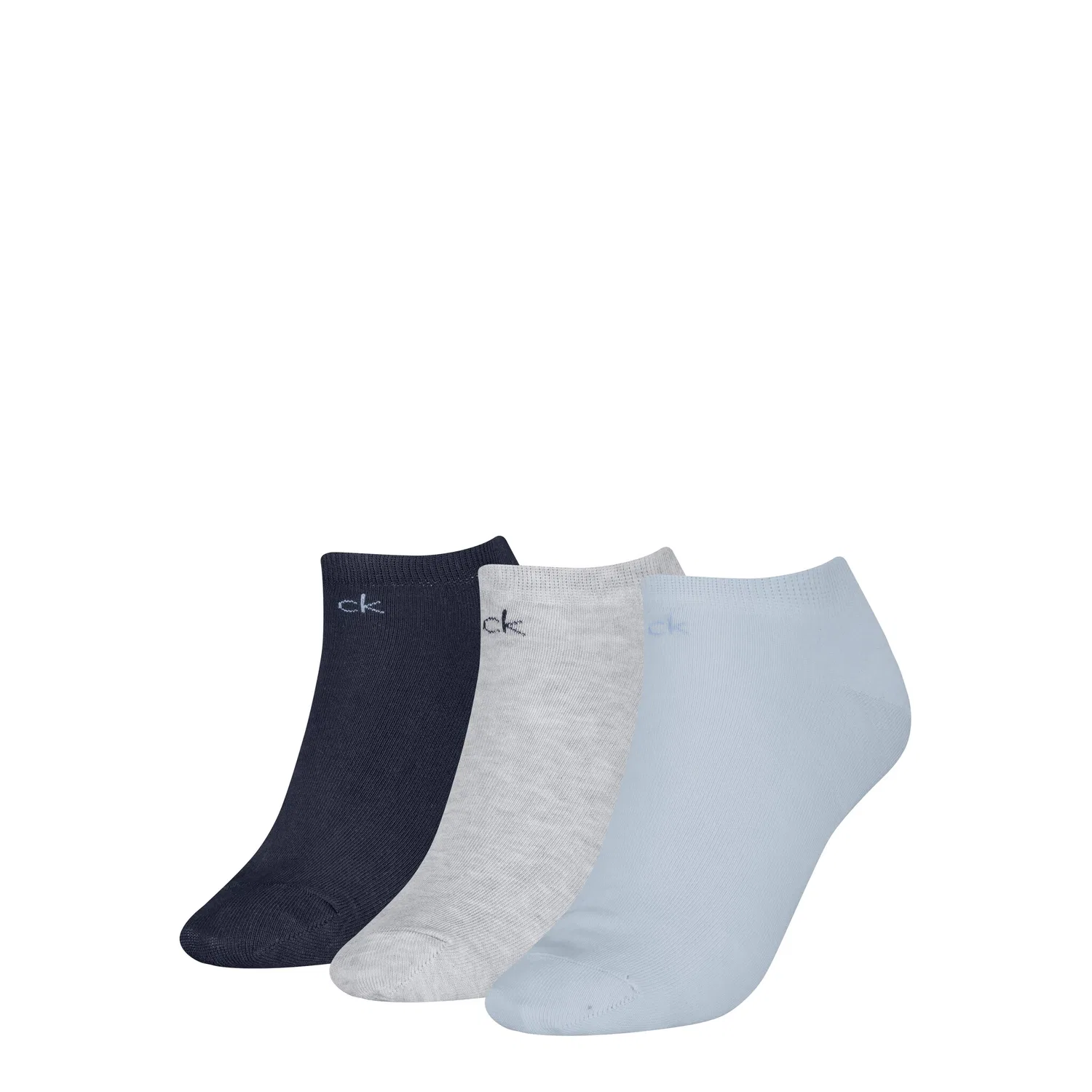 Женские носки-сникеры с логотипом Calvin Klein, Light Blue