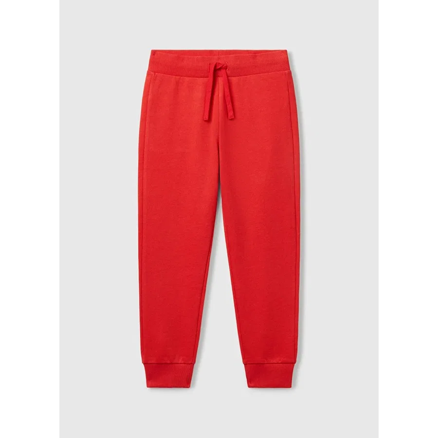 Спортивные штаны с эластичным поясом, модель 3J68CF01P, Benetton, Красный