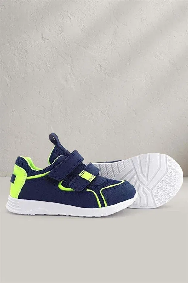 Детские спортивные туфли для мальчиков с липучкой Rakerplus, Navy Blue