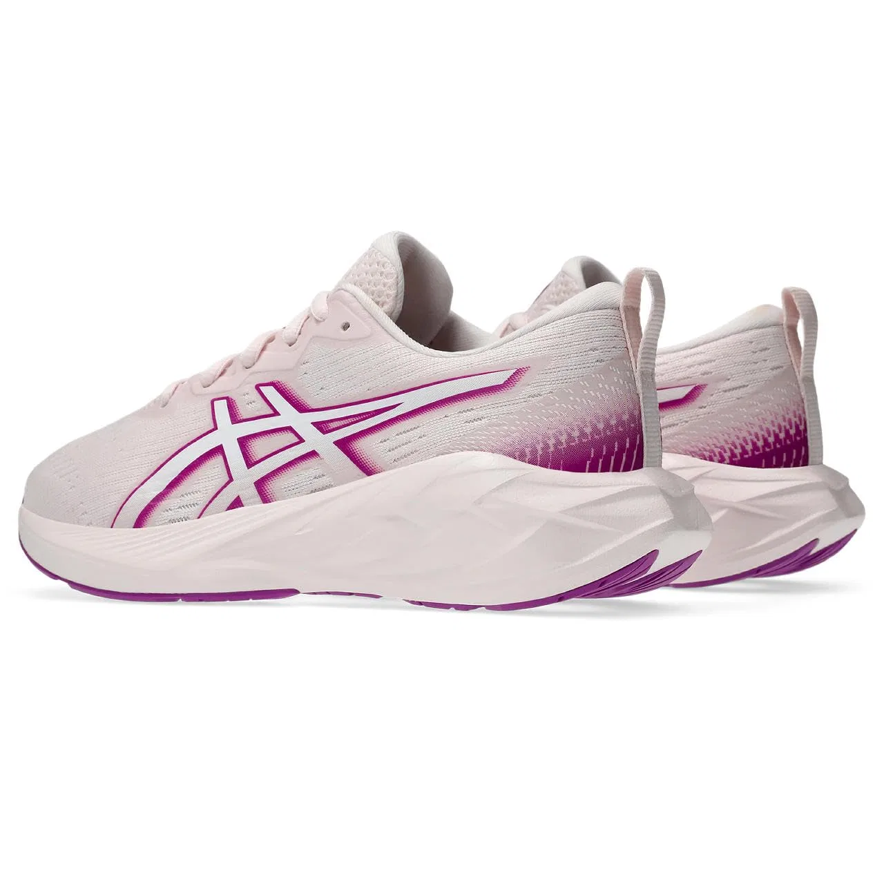 Детские кроссовки для мальчиков с амортизацией Novablast 4 Gs ASICS, French Blue Waterscape — фото 2