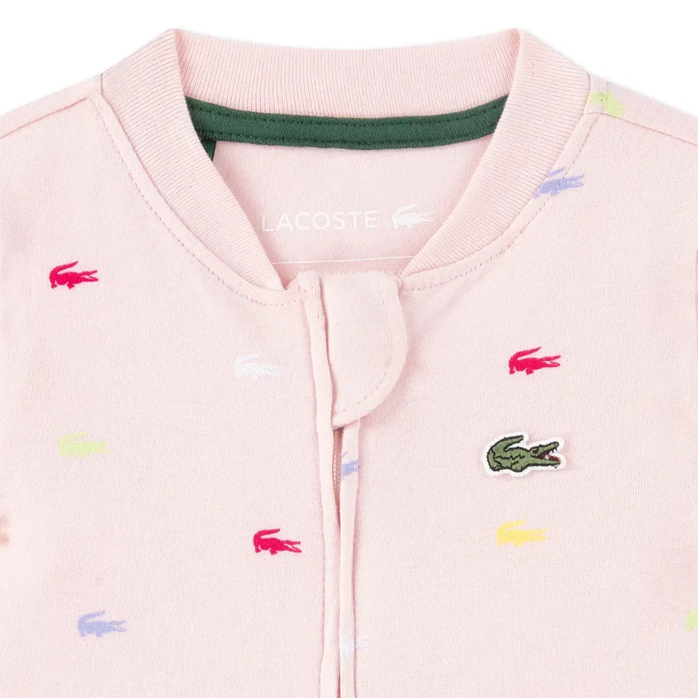 Комбинезон длинный рукав Lacoste Kids, розовый — фото 3