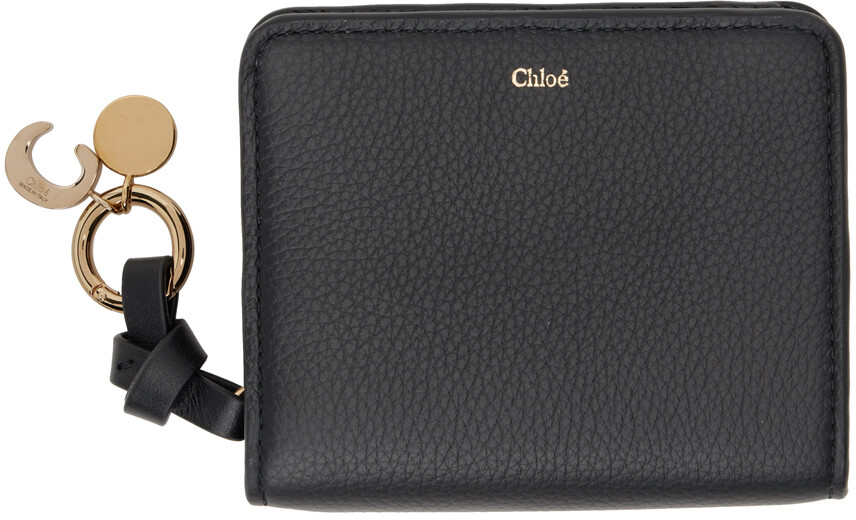 

Компактный кошелек на молнии черного цвета с алфавитом Chloé