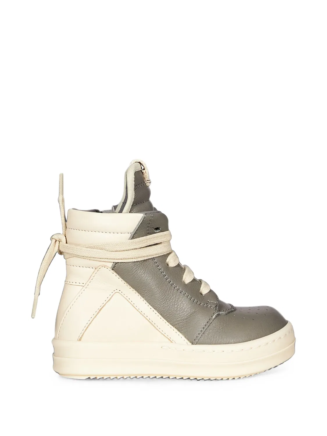 Высокие кроссовки Geobasket серые Rick Owens, серый — фото 2