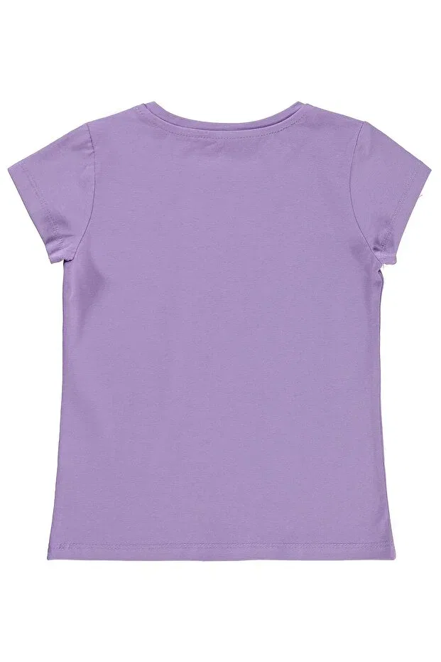 Детская футболка для девочек с принтом Civil Girls, Purple — фото 2