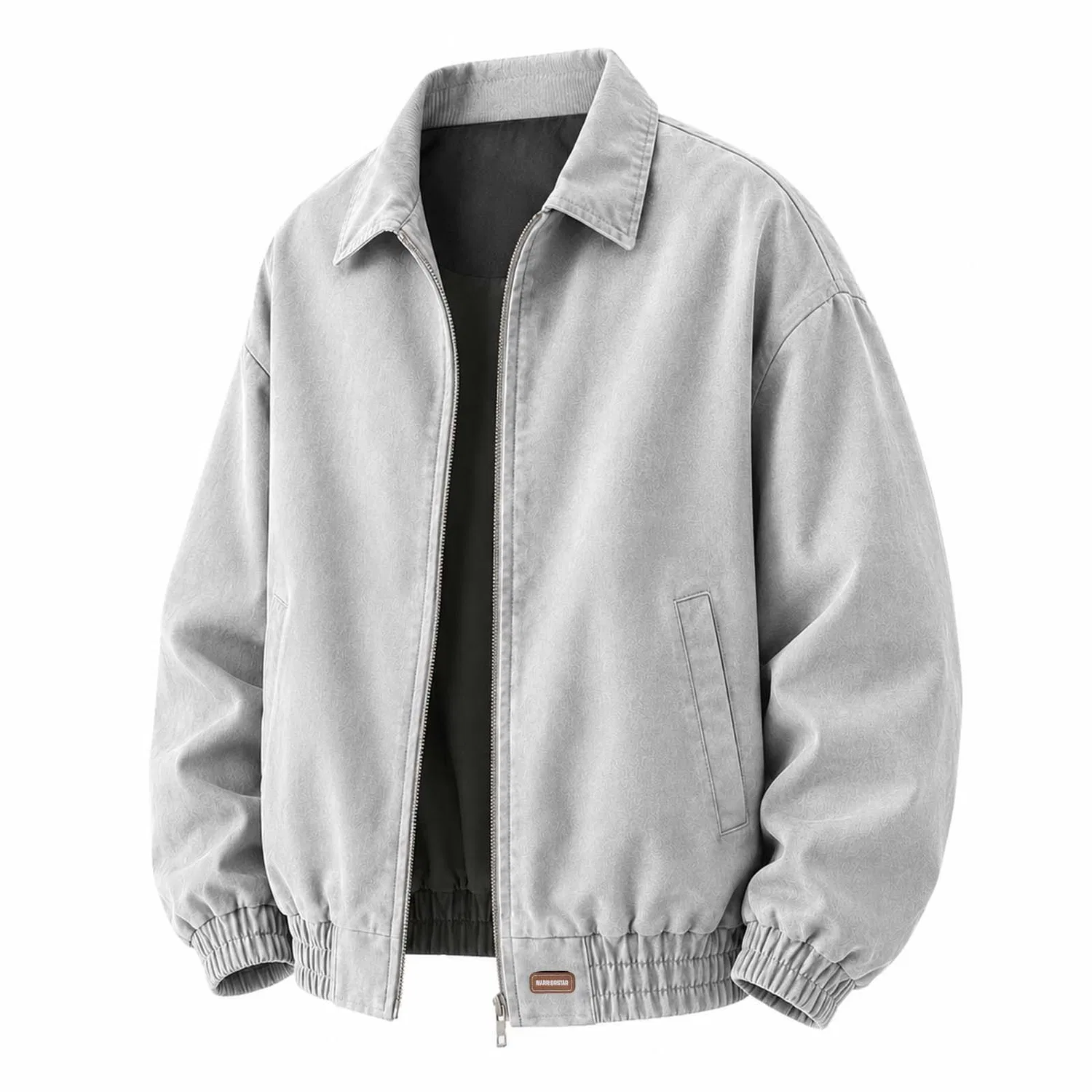Детское демисезонное пальто с лацканами, свободного кроя Light Gray WARRIOR