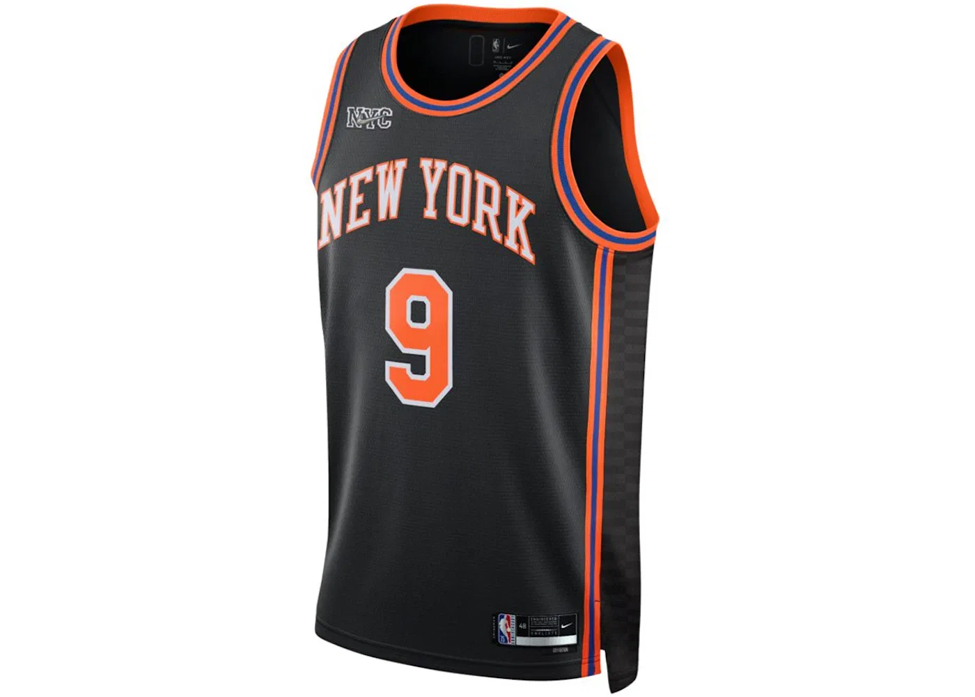 Мужская баскетбольная джерси Nike NBA New York Knicks RJ Barrett City Edition Swingman Jersey, Black
