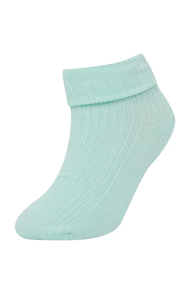 Детские носки для девочек хлопковые 4 шт Seamless 4-pack cotton long socks for baby girl c9092a5ns Defacto, Multicolor-Kr1 — фото 2