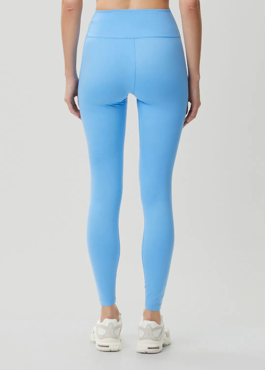 Леггинсы Nike One Seamless Front, синий — фото 4