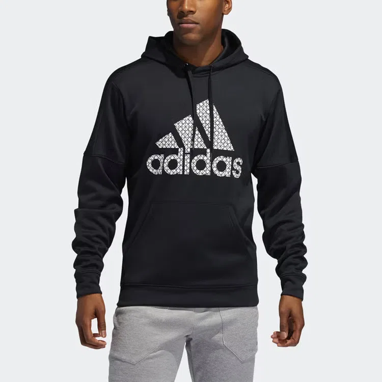 Пуловер тренировочный мужской Adidas, черный — фото 3
