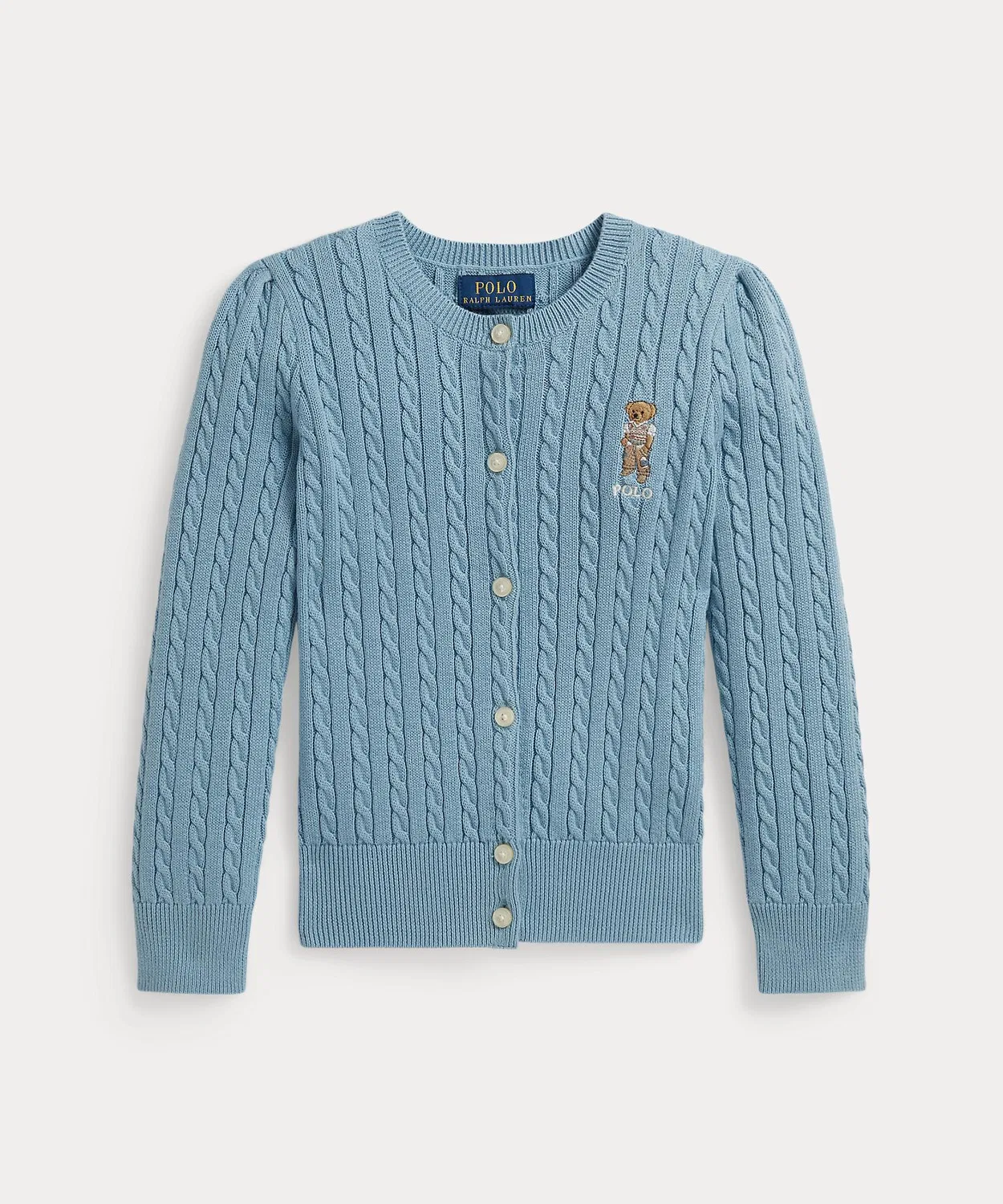 Детский кардиган с длинным рукавомPolo Bear POLO RALPH LAUREN CHILDRENSWEAR, Blue