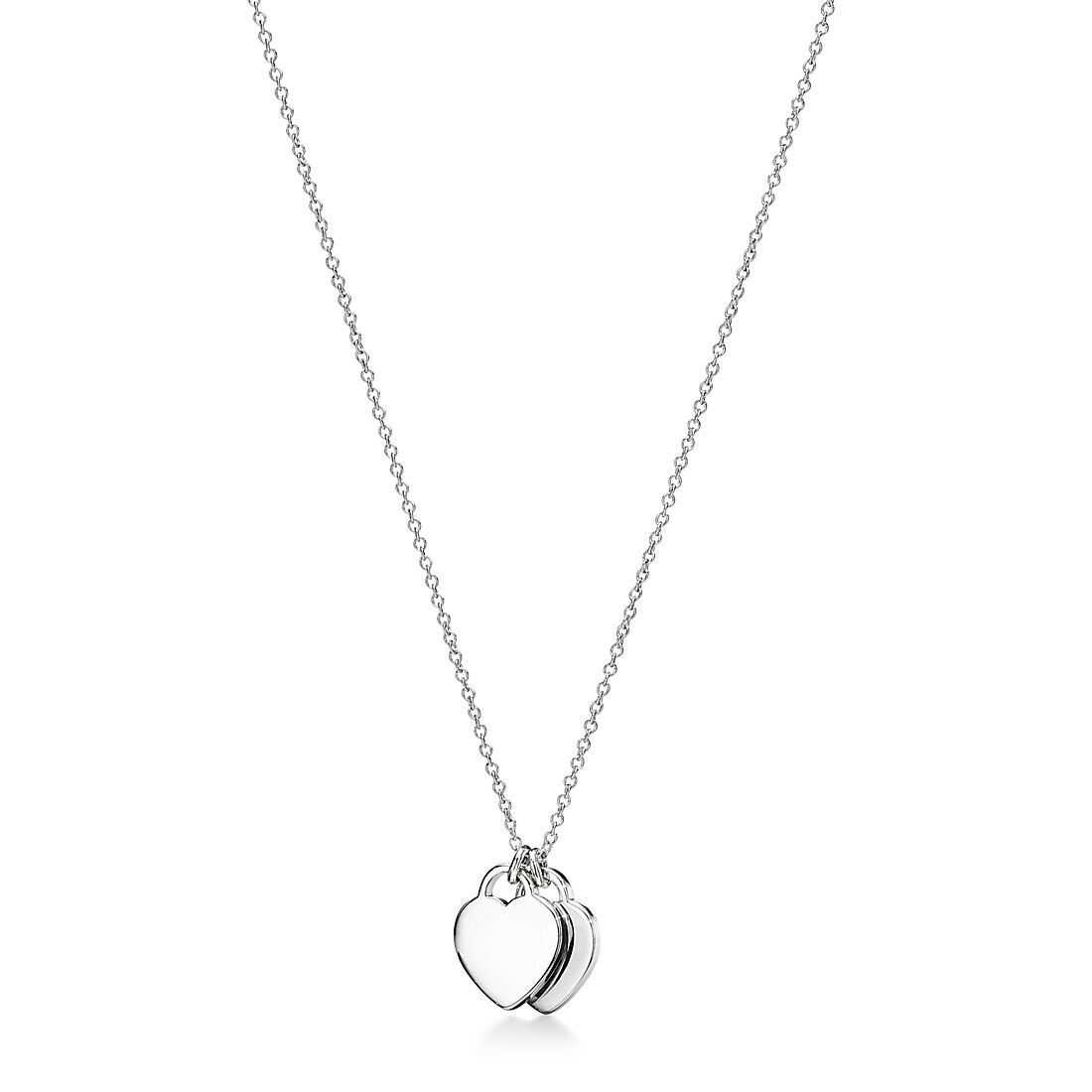 Подвеска Tiffany & Co. Return to Tiffany с двойным сердцем, серебро и бриллиант — фото 2