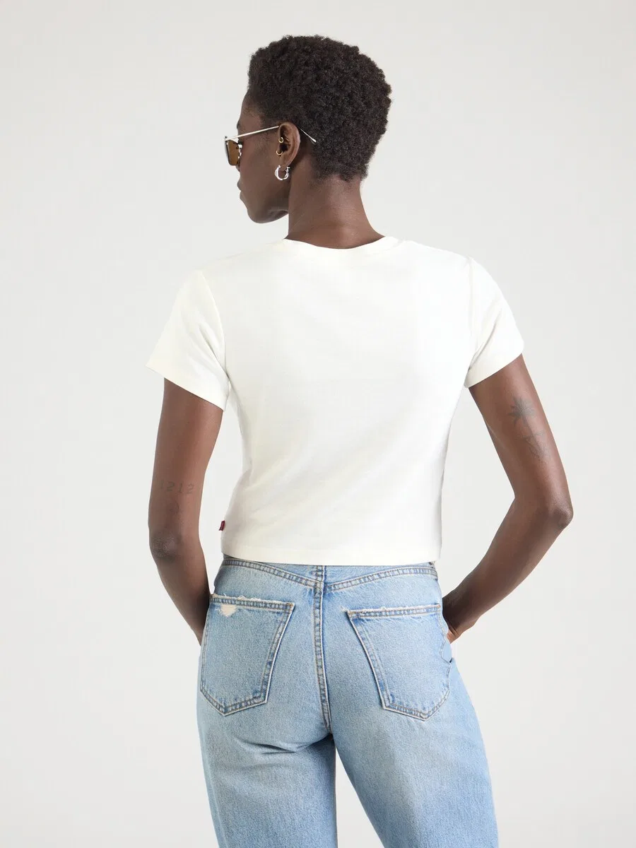 Футболка LEVI'S Essential белого цвета — фото 4