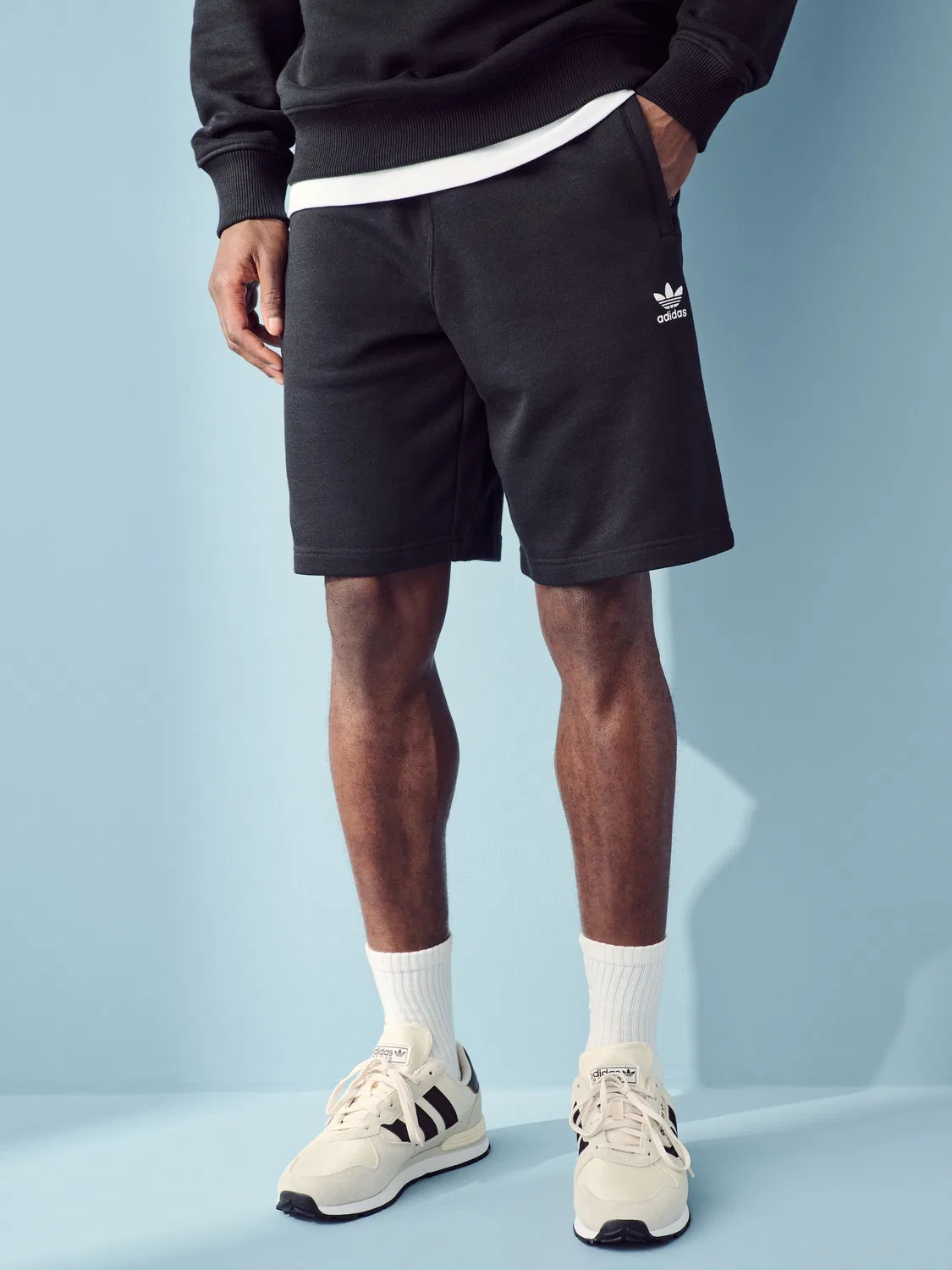 Шорты классические Essentials Trefoil, adidas Originals, черный