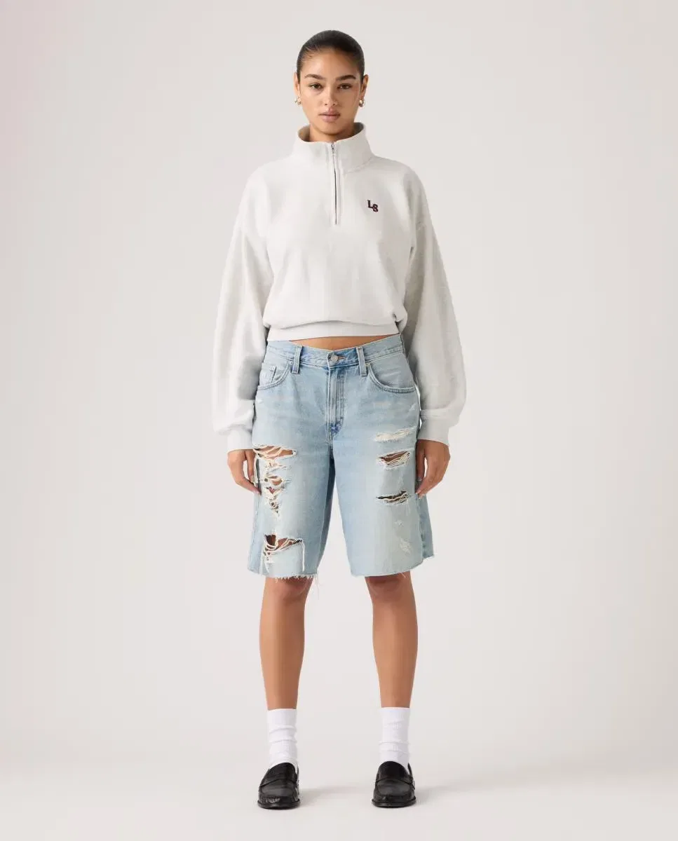 Женские шорты с потертостями Baggy Dad Jort Levi's, Azul Claro