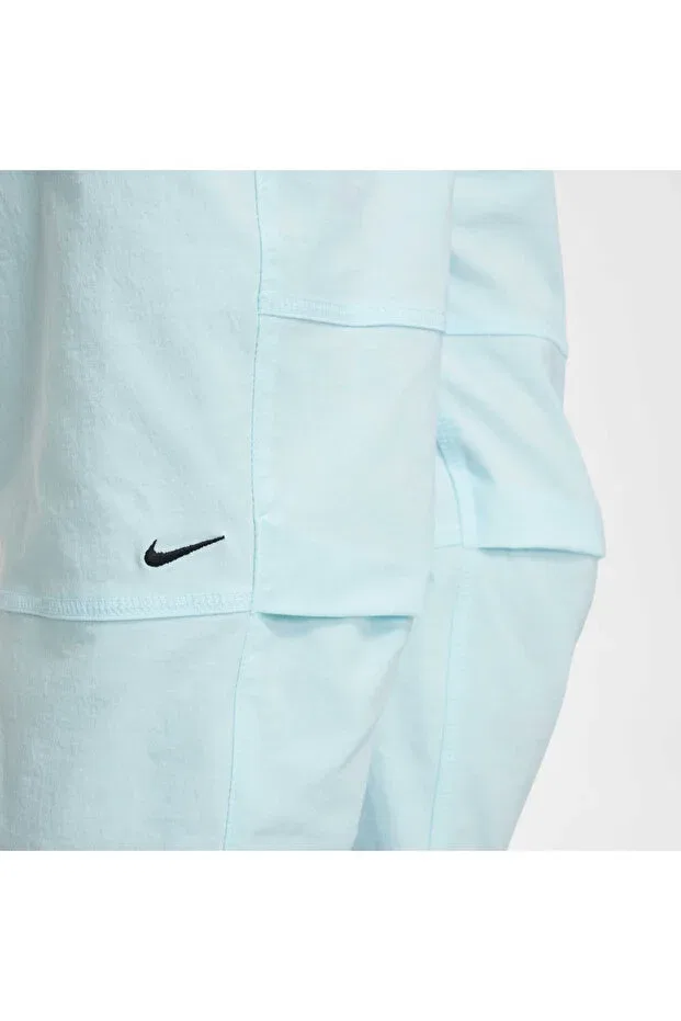 Детские спортивные штаны для девочек с принтом Nike, Light Blue — фото 2