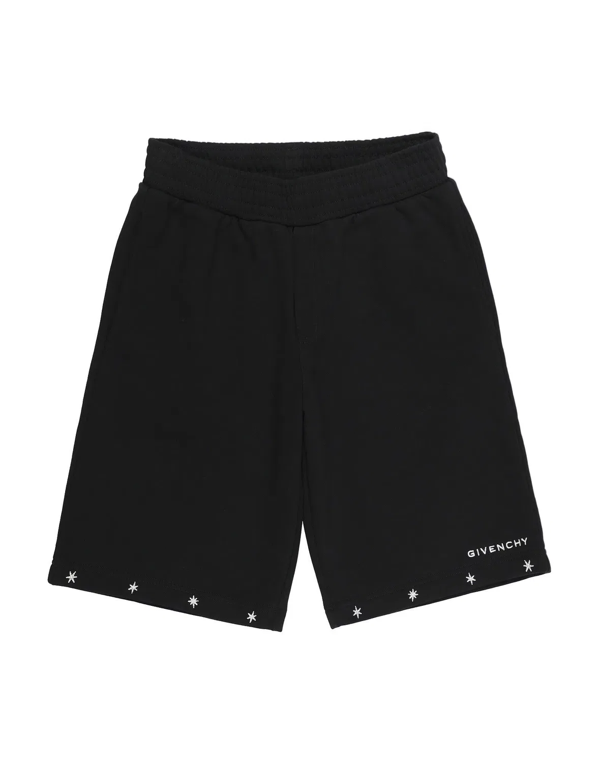 Подростковые шорты для мальчиков из французского терри Givenchy, черный