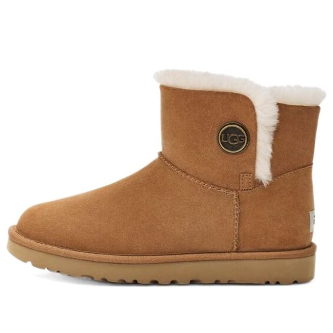 Ботинки зимние UGG WMNS Mini Bailey Snaps, коричневый