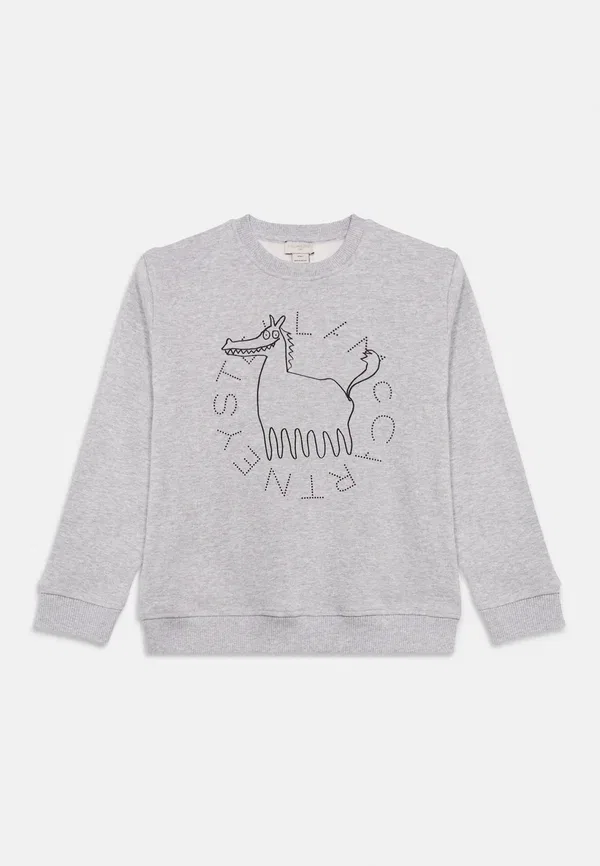 Свитшот из вискозы Stella Mccartney Kids, серый — фото 3