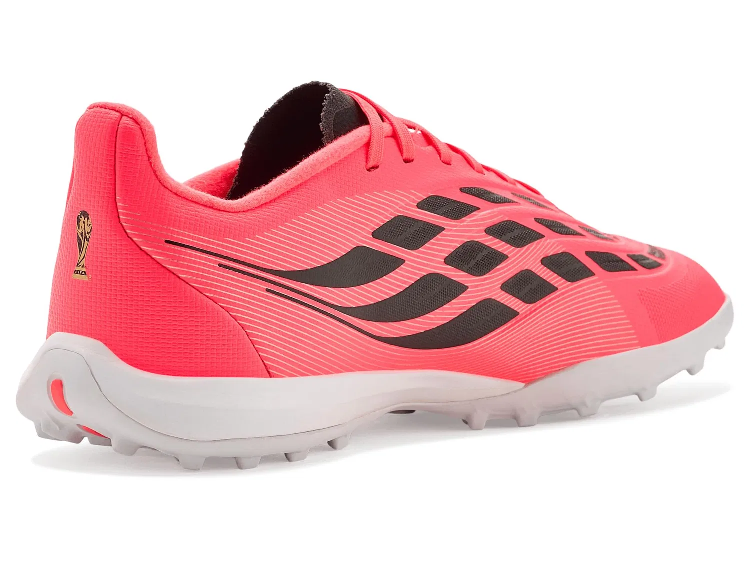Бутсы Predator League Turf (для маленьких и больших детей) Adidas Kids, Solar Turbo/Thermal Chrome/Core Black — фото 4