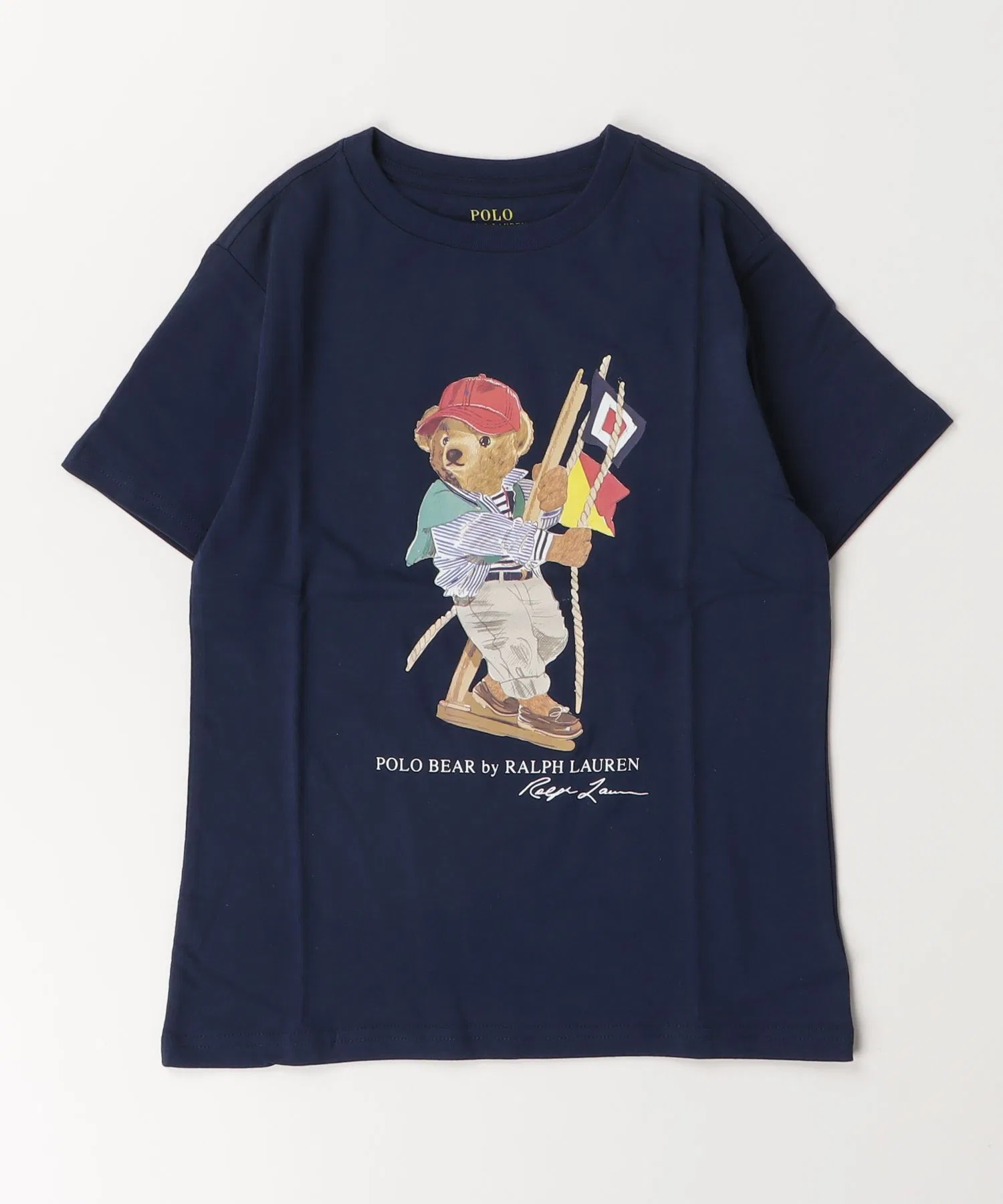 Детская футболка Polo Ralph Lauren с коротким рукавом и принтом — фото 4
