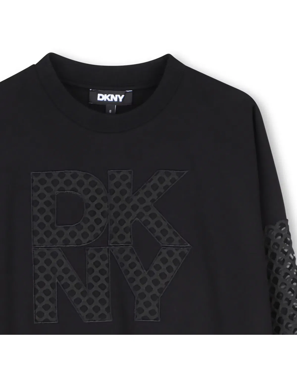 Детская худи для девочек с длинным рукавом DKNY, Negro — фото 2