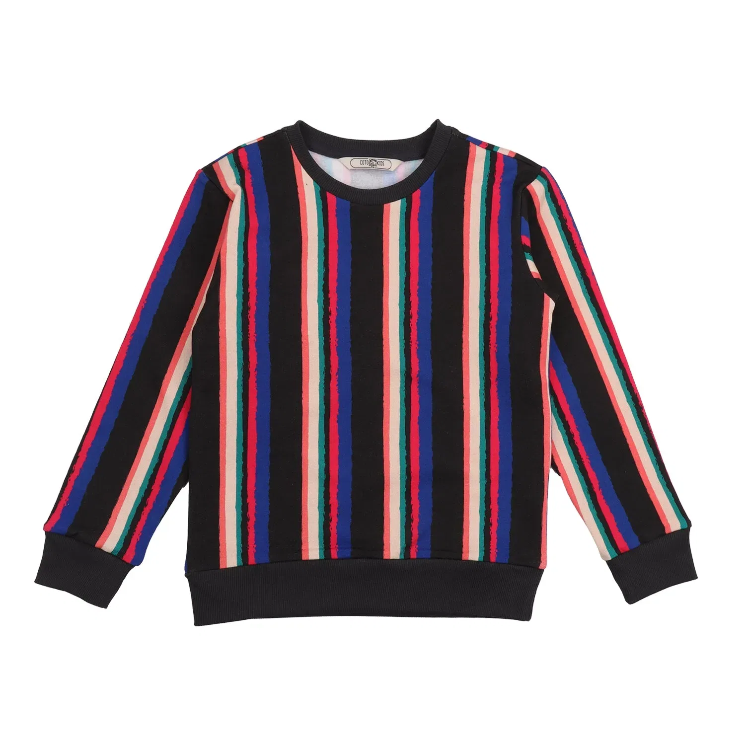 Свитшот с принтом Colored Lines Walkiddy, разноцветный