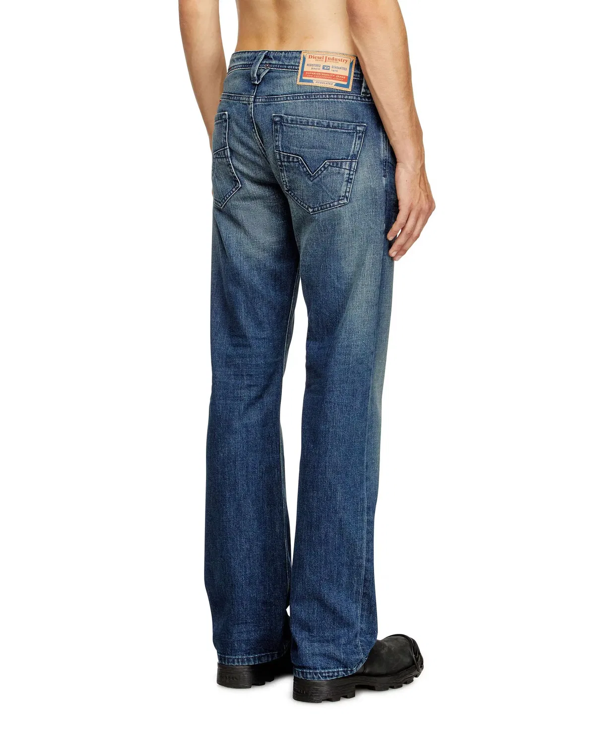 Мужские джинсы regular из хлопка Diesel, Azul Denim — фото 2