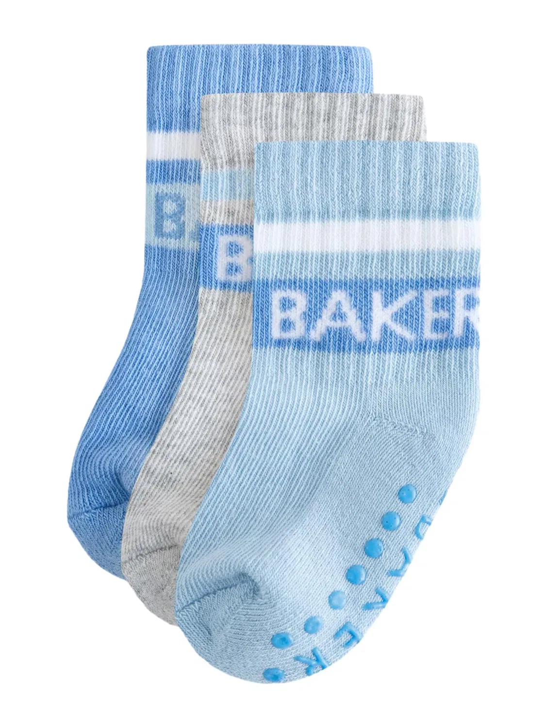 Носки Baker by Ted Baker небесно-голубого, светло-голубого и светло-серого цветов