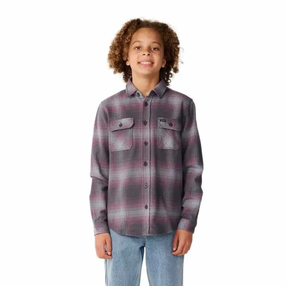 Детская рубашка с длинным рукавом из фланели Rip curl, Grey