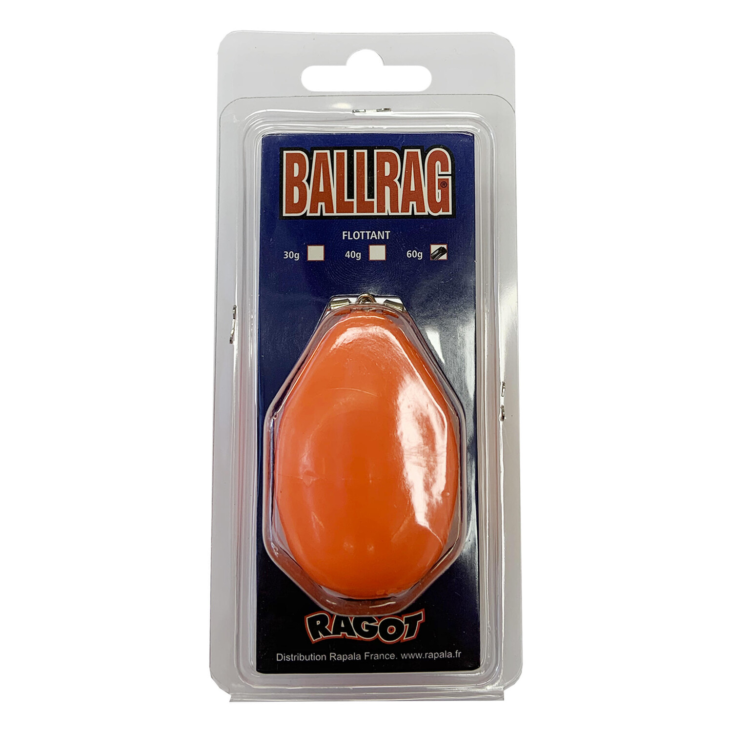 

Поплавок Ballrag флюо-оранжевый 60 г для морской рыбалки RAGOT