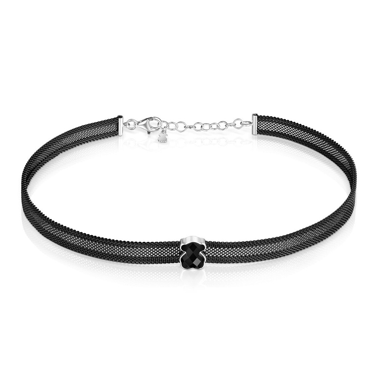 

Колье Tous Mesh Color, черная IP-сталь/оникс