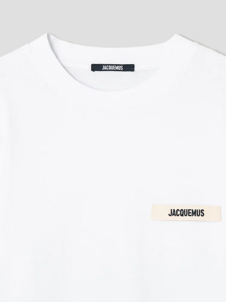 Футболка с длинным рукавом Le Tshirt Gros Grain Ml JACQUEMUS, White — фото 3