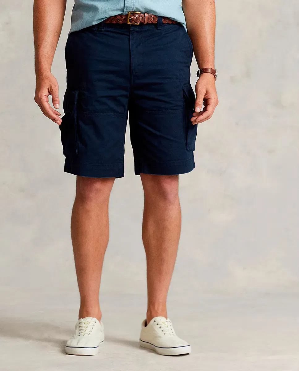 Мужские шорты-карго из саржи Big & Tall Polo Ralph Lauren, Azul Marino — фото 2