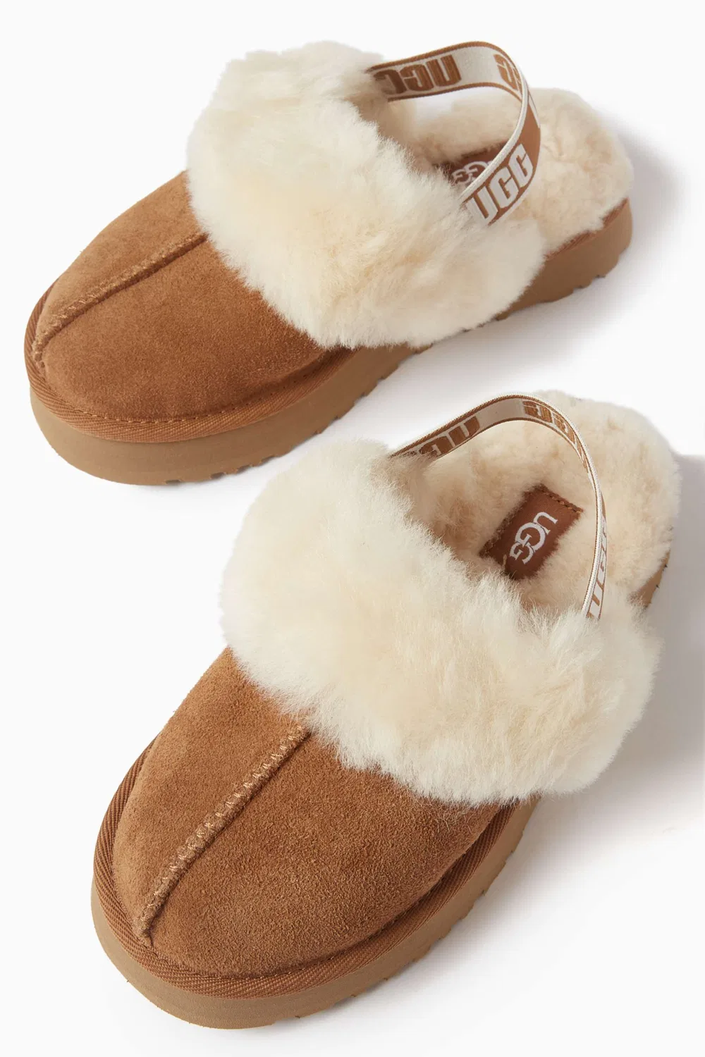 Шлепанцы детские Funkette UGG, коричневый — фото 4