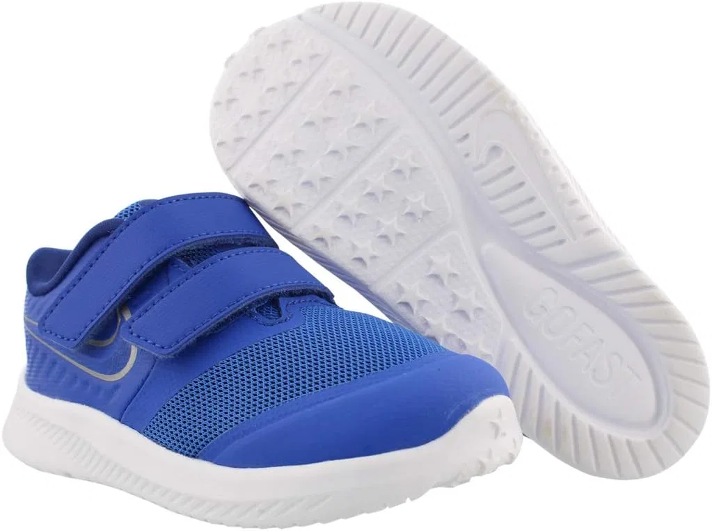 Детские кроссовки для мальчиков Star Runner 2 Nike, Game Royal/Metallic Silver — фото 2