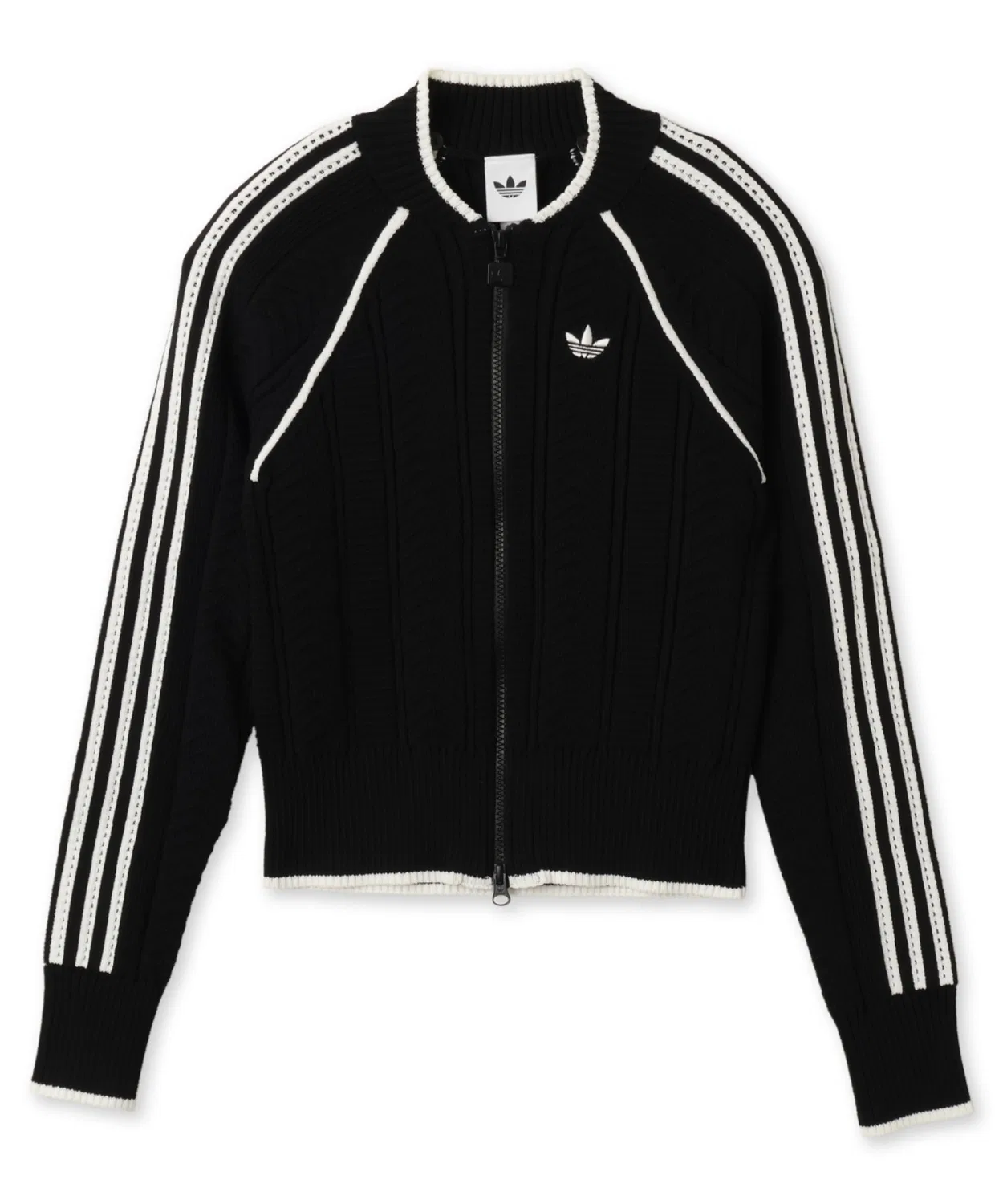 Женский лонгслив с длинным рукавомAdidas SST Tracktop, Black — фото 4