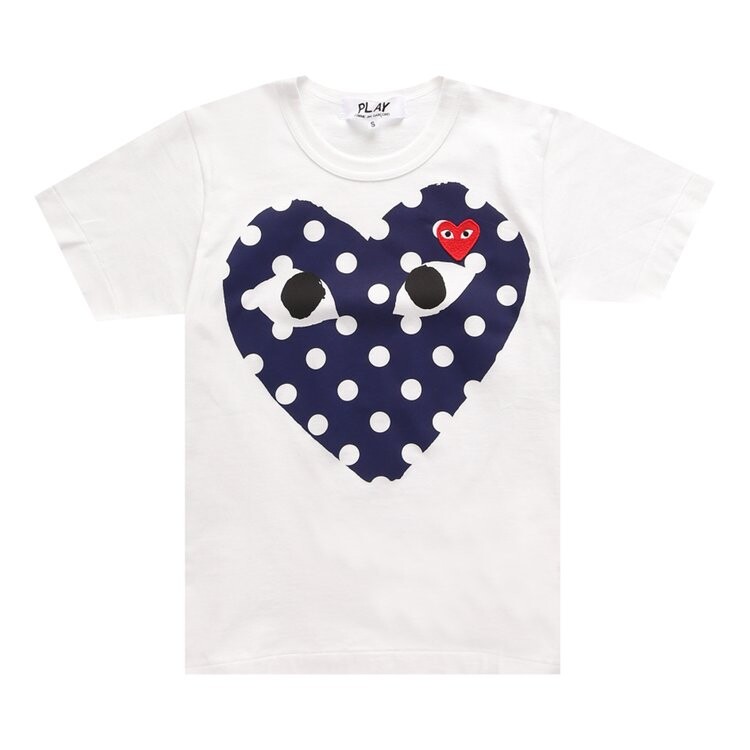 

Футболка Comme des Garçons PLAY Polka Dot Tee 'White', белый